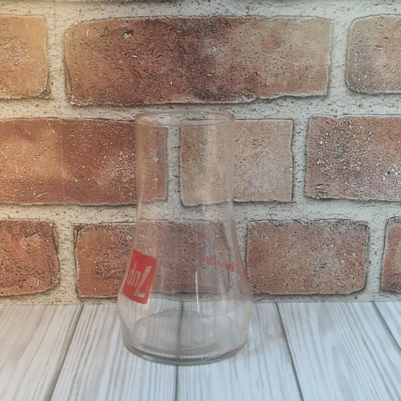 7-up The Uncola Upside-Down Soda Pop Glass 15oz Collectible Vintage Nice - Picture 2 of 6